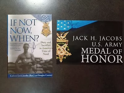 JACK H JACOBS 2 Hand Signed AUTOGRAPH 4X6 PHOTO S - VIETNAM WAR MEDAL OF HONOR  • $0.55