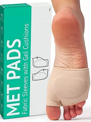 4 Pack For Man Women Fabric Metatarsal Pads Sleeve With Gel Sole Cushion Gift US • $8.16