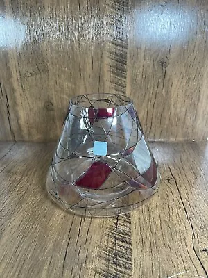 Jar Candle Shade Topper~Vintg 90s Partylite~Mosaic Calypso Stained Glass~Romania • $21.80