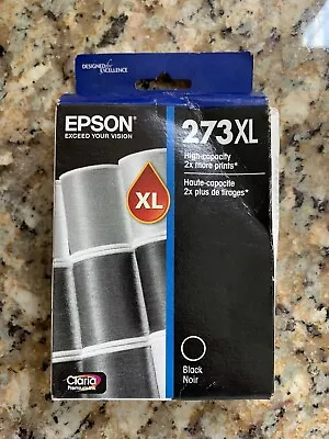 Genuine Epson 273XL High Yield Black Ink Cartridge XP820 XP600 XP610 Exp 02/2020 • $17.95