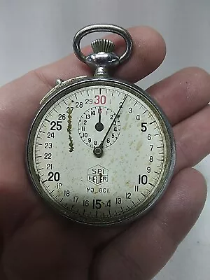 Vintage Spi Heuer Stopwatch # 801 Switzerland See Pics  • $50