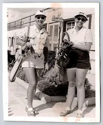 Photo Photography Family Found Picture Vintage Black White Women Golf Golfing • $14.43