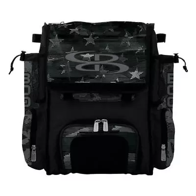 Boombah Kids Superpack Mini Baseball Backpack - Bat Bag - USA Mission Black Ops • $129.95