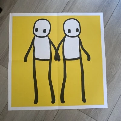 £100 • Buy Stik Yellow Print / Holding Hands . Perfect Condition