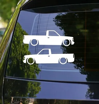 2x Lowered Car Truck Stickers For Mazda B2000 B-series UF 1985-1998 Pickup • $8.99