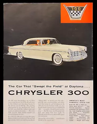 1955 Vintage Chrysler 300 Print Ad Shipped In A Box • $9.25