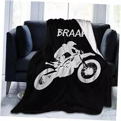 Fleece Blanket Throw Lightweight Blanket Super 50  × 40  Dirt Bike - Motocross • $40.18