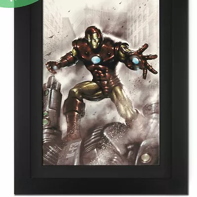 Marvel Comics Indomitable Iron Man #1 Framed  Lucio Parrillo  LTD Canvas   • $159