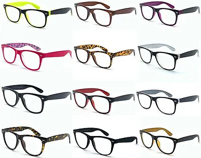 £7.12 • Buy Clear Lens Eye Glasses Nerd Geeks Sunglasses Retro 60's Rectangle Square Frame