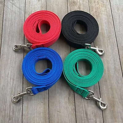 Long Dog Training Leash Med/lg Dogs Recall Obedience Drag Leash Made In Usa • $10.99