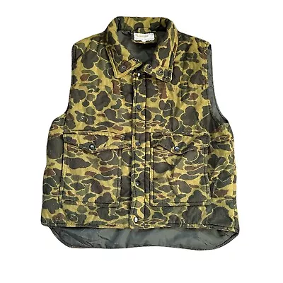 Vintage 80s Sportsman’s Choice Duck Camo Nylon Lined Vest • $49.99