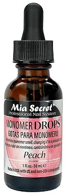 Mia Secret Monomer Drop Peach SCENT Nail Product New 1 Ounce • $13.70