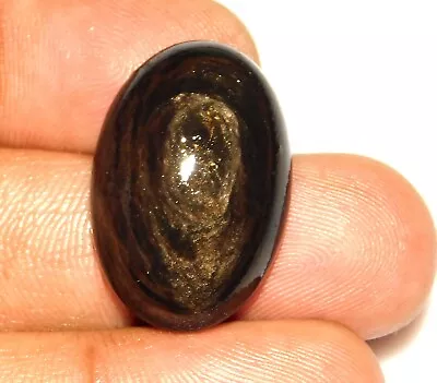 24.ct Natural Rainbow Obsidian Eye Oval Cabochon Jewelry Making Gemstone At=44 • $10.66