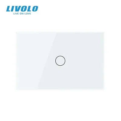 Livolo AU Standard Wall Light Switch Touch Mute  White Glass Panel 1 Gang 1 Way • $23.99