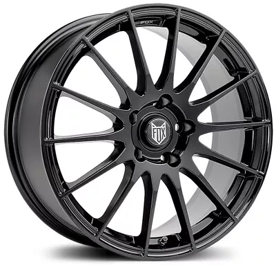 Alloy Wheels 15  Fox FX004 Black Gloss For VW Jetta [Mk1] 79-84 • $627.67