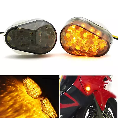 Led Front Turn Signal Light For Kawasaki ZX636 03-04 ZX12R 00-05 ZZR600 05-08 • $12.99