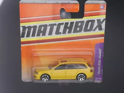 Matchbox Short Card 1994 Audi Avant RS6 Yellow. Happy To Combine Postage • £16.99