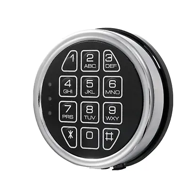 Gun Safe Replacement Lock Chrome Digital Keypad Electronic Lock Solenoid Lock • $55.30