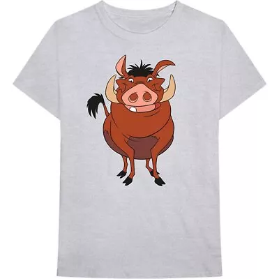 Disney Lion King - Pumbaa Pose T-Shirt Grey New • $16.99