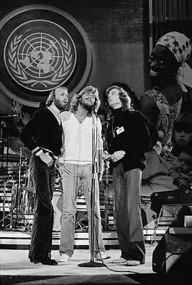 The Bee Gees Performing At 'The Music For UNICEF Concert: A Gift O - Old Photo 1 • $8.50