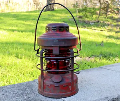 Vintage Embury Luck-E-Lite Property Of Houston Lighting & Power Co Lantern #225 • $154.99