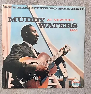 Muddy Waters Live At Newport Folk Festival LP Blues Vintage Poster Metal Sign • $18.95