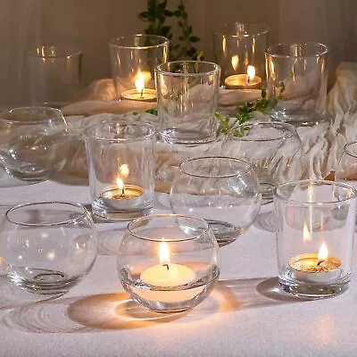 24pcs Glass Votive Candle Holders Clear Glass Candle Holder For Floating Cand... • $42.20