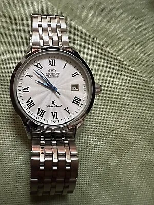 Orient Automatic Mechanical Watch White Face Blue Hands • $34