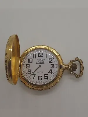 Majestron Pocket Watch Needs Battery/Repair B17 • $14.18