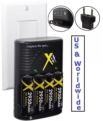 £30.84 • Buy 4aa Battery + Travel Charger For Canon Powershot A1300 A810