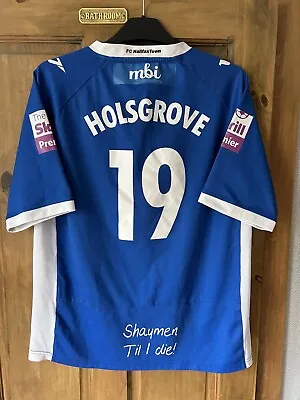 Halifax Town AFC FC 2012/13 Match Worn Issue Home Football Shirt XL Non League • £22