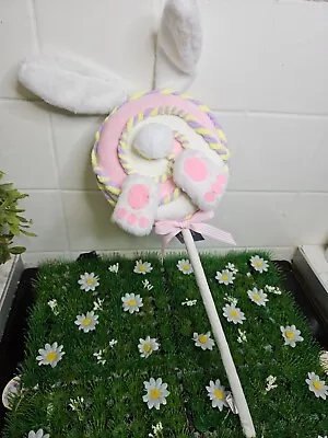 Tk Maxx Easter Spring  Stunning Pastel Rabbit Hiding Tree Pick Lollipop Stick  • £12.99