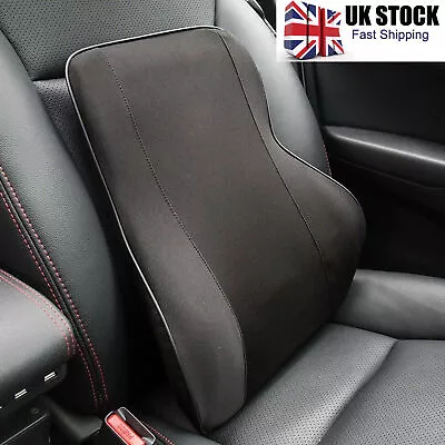 Memory Foam Car Seat Chair Waist Lumbar Back Support Cushion Car Office Home UK • £15.99