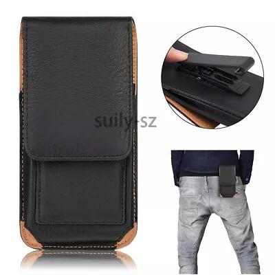 $18.99 • Buy PU Leather For Smart Phone Mobile Phone Holder Pouch Flip Belt Clip Covers Case