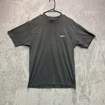 Umbro T Shirt Men’s Large Grey Logo Cotton Sportswear • £2.33