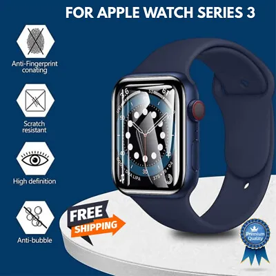 $1 • Buy Screen Protector For Apple Watch Series 3 42 Mm 38 Mm 3D Full Coverage Soft Film