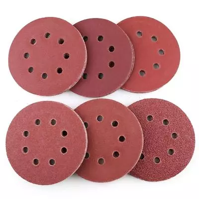 60Pcs 5 Inch Sanding Disc 40 60 80 100 180 240 Grit Assorted Sandpaper Hook Loop • $13.99