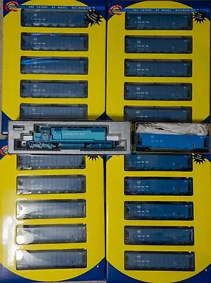 HO Scale NEW Cumberland Mine KATO SD38-2 AND 20 Athearn 5-bay RD Hoppers ALL NIB • $850