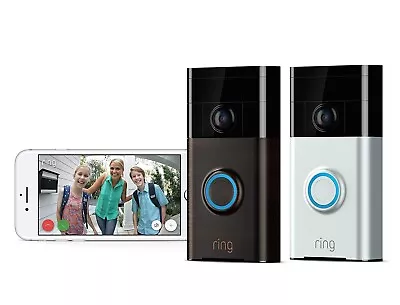 Ring Video Doorbell (Second Generation) Wi-Fi 1080p HD Camera Motion Detection • $69.99