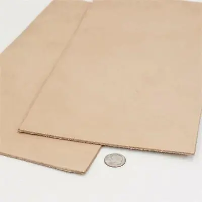 5/6OZ Brown Tooling Leather Square 2.0mm Thick Full Grain Cowhide Leather Craft • $12.92