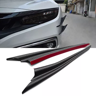 2pcs Car Modification Parts Front Bumper Wing Type Wind Knife Exterior Decor • $13.18