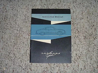 1959 Volkswagen VW Karmann Ghia Coupe Convertible Owner Operator Manual 1960 OEM • $214.35