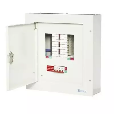 METAL 3 PHASE DISTRIBUTION BOARD 8 WAY 3P WAYS + 125a INCOMER + MCB'S TPN08125 • £213.79