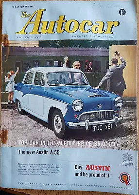 Autocar Magazine 13/9/57 Road Test Manumatic Minx New German Fords Lister F 2 • $9.94