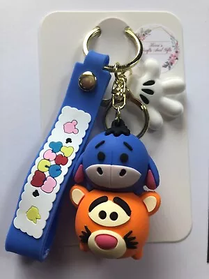 Tsum Tsum Eeyore & Tigger Keyring Keychain More Characters Available • £5.50