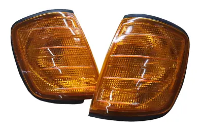 Headlight Turn Signals Side Marker Lights Pair For Mercedes Benz W124 E CL 85-95 • $34.90