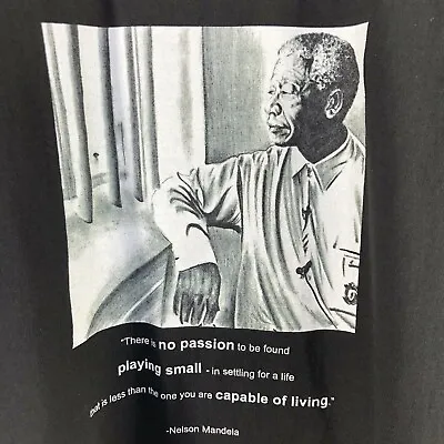Nelson Mandela XL Shirt Tee Tshirt Long Walk To Freedom V Neck South Africa • $11.99