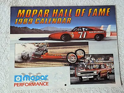 1989 Mopar Performance Hall Of Fame Wall Calendar • $9.99