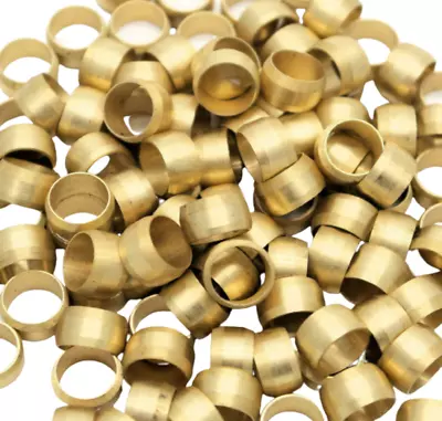£4.95 • Buy 10 X 6mm Brass Olive Barrel Compression Fitting Copper Pipe Gas Engineer Plumber
