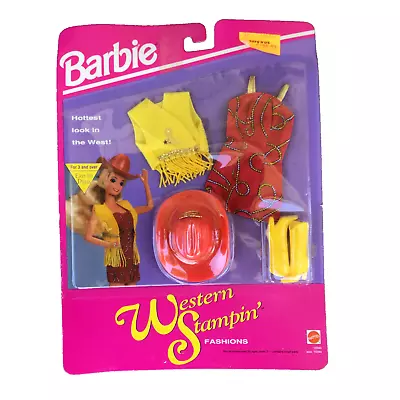 1993 Barbie Western Stampin' Fashions #10340 Clothing Accessories Mattel Vintage • $29.97